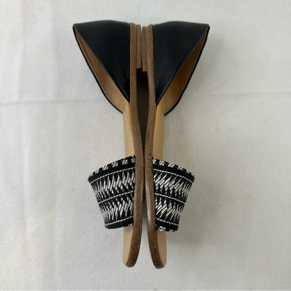 J. Crew Factory Morgan Woven D’Orsay Flats Black 6.5